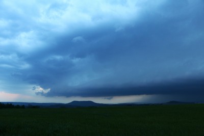 rozpadající se supercela u Bochova 19.5.