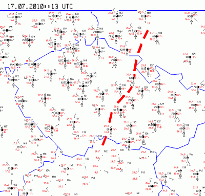 outflow boundaries 17.7.2010